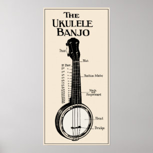 Poster Ukulele Banjo