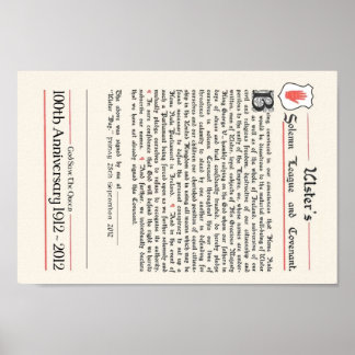 Póster Ulster Covenant