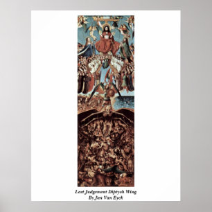 Poster Última asa daqui até janeiro Van Eyck do Diptych