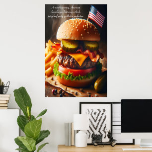 Poster Última Experiência Americana de Cheeseburger 24x36