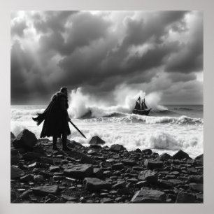 Poster Última posição de Viking - Arte Carvical da Bravur