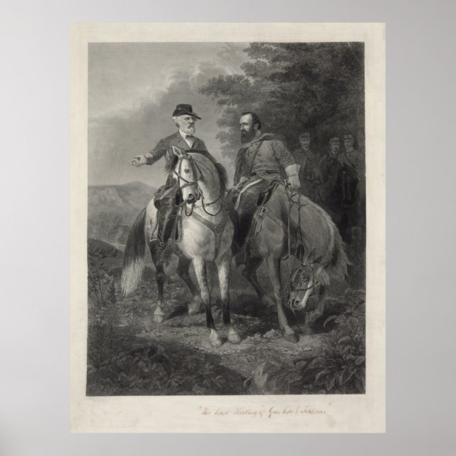 Póster Última Reunião de Robert E. Lee & Stonewall Jackso (Frente)
