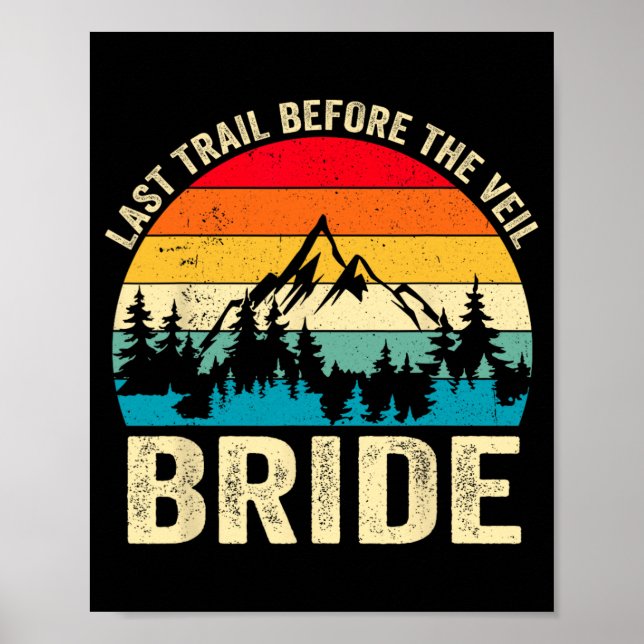 Poster Última Trilha Antes do Véu Noiva Retro Caminhada B (Frente)