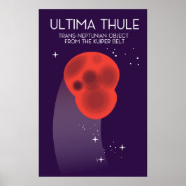 Poster Ultima Tule Keiper Belt Arte espacial