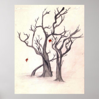 Póster Últimas Folhas do outono