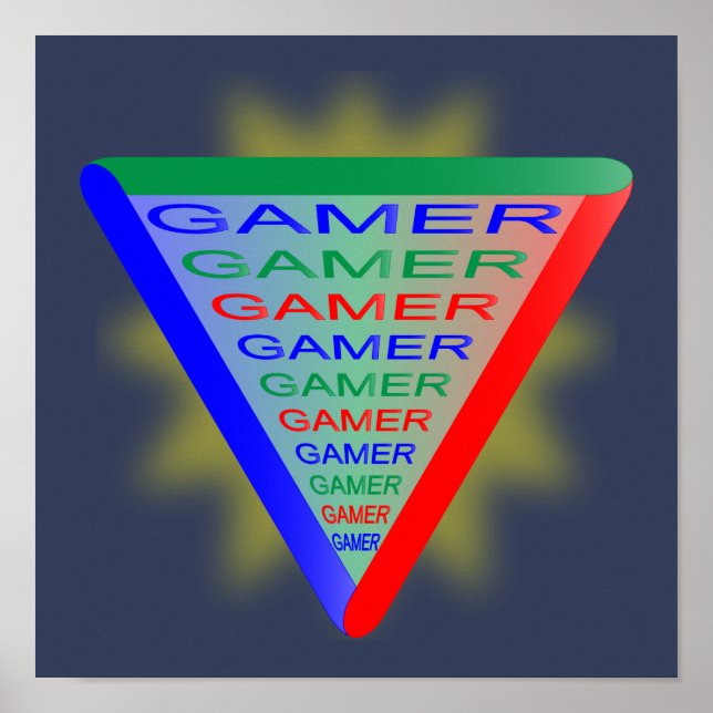 Poster Ultimate Gamer 3 - Cores do sistema de jogos RGB (Frente)