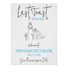 Póster Último brinde na despedida de solteira à beira-mar