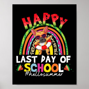 Poster Último Dia Da Escola Graduação De Verão Em França