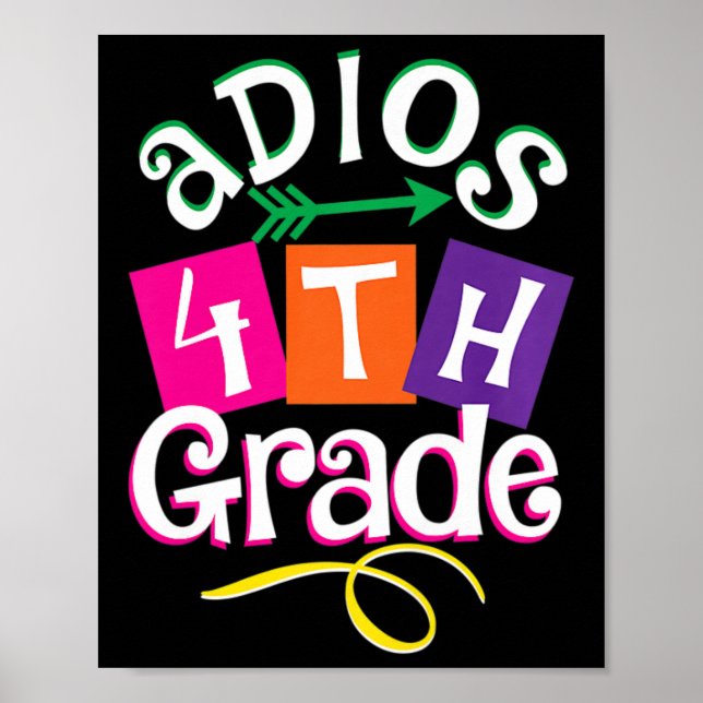 Poster Último Dia de Adios Escolares Crianças de Formataç (Frente)