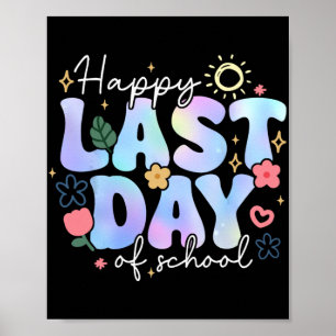 Poster Último Dia De Aula Férias De Verão Floral Professo
