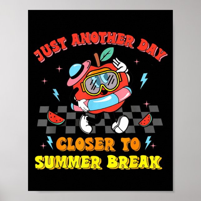 Poster Último dia de aula, mais um dia perto do verão (Frente)