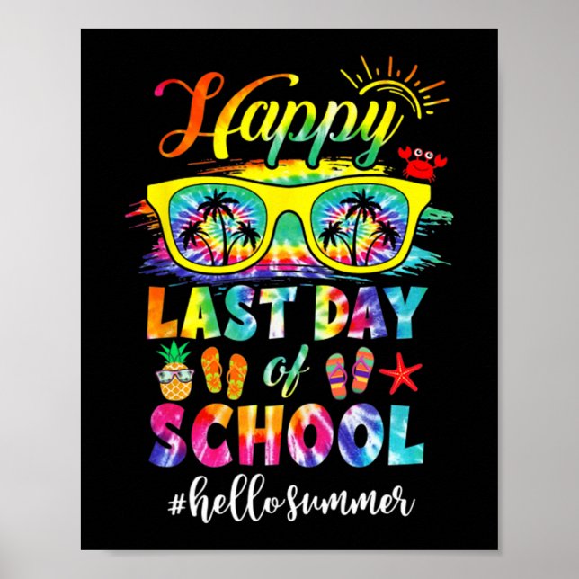 Poster Último Dia De Aula Olá Verão Professor Aluno  (Frente)