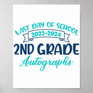 Poster Último Dia De Graduação Do segundo De Autografo Da