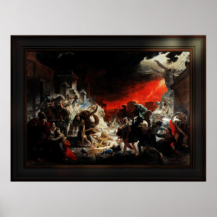 Poster Último dia de Pompeia por Karl Bryullov Arte Cláss