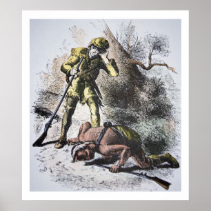 Poster "Último dos Mohicans" por James Fenimore Cooper (