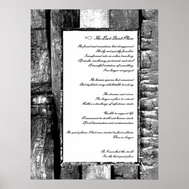 Poster Último lugar silencioso (Frente)