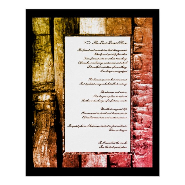 Póster Último lugar silencioso (Frente)