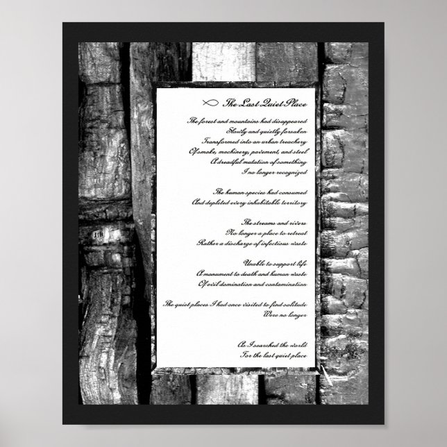 Poster Último lugar silencioso (Frente)