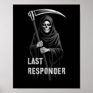 Poster Último Receptor De Grim Que Respondeu Sarcástico E