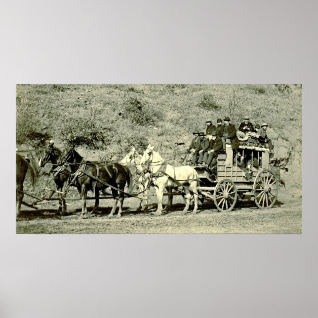 Póster Último treinador Deadwood 1890 (Frente)