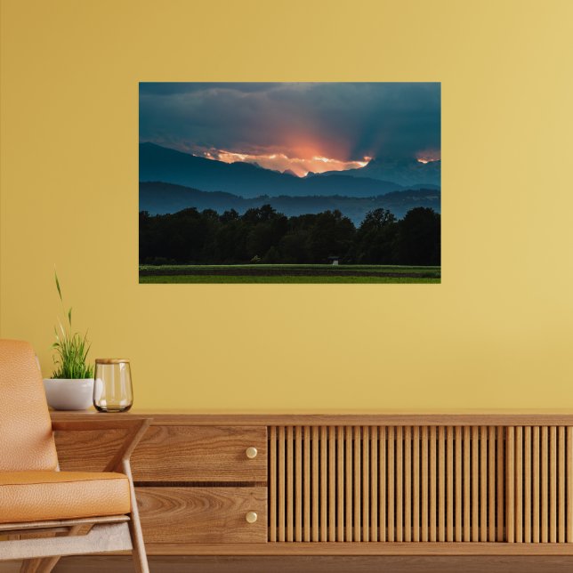 Poster Últimos raios de sol antes do pôr do sol (Sala de Estar 2)