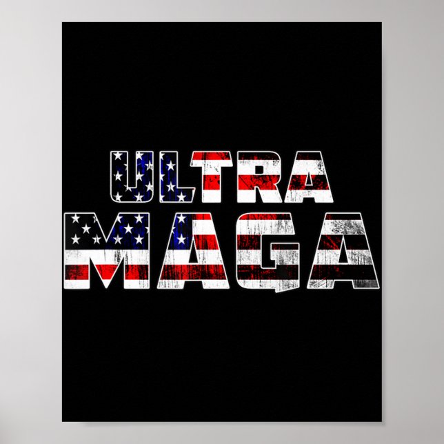 Poster Ultra Maga Donald Trump Joe Biden Republican Ameri (Frente)