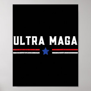 Poster Ultra MAGA E Orgulhoso De Seu Anti-Biden