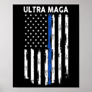Poster Ultra Maga US Flag Orud Ultra Maga