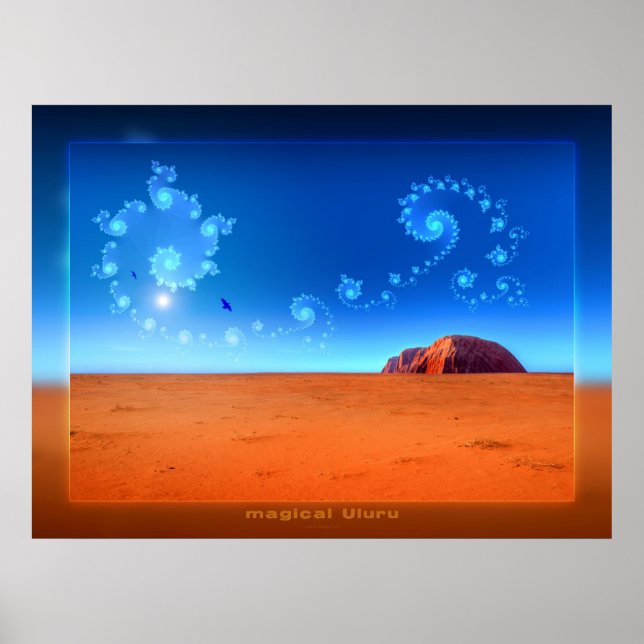 Póster Uluru mágico (Frente)