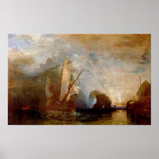 Póster Ulysses Deriding Polyphemus, 1829 (Frente)