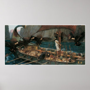 Póster Ulysses e as sirenes