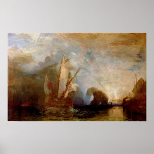 Póster Ulysses que Deriding Polyphemus, 1829