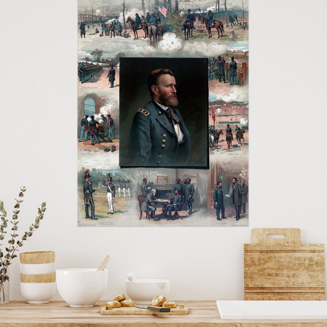 Poster Ulysses S Grant Academia Militar de West Point App (Cozinha)