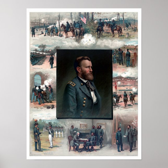 Poster Ulysses S Grant Academia Militar de West Point App (Frente)