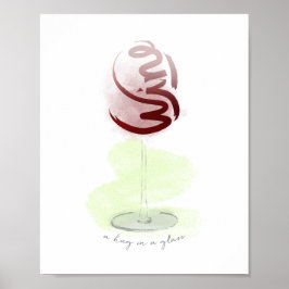 Póster Um abraço num vidro