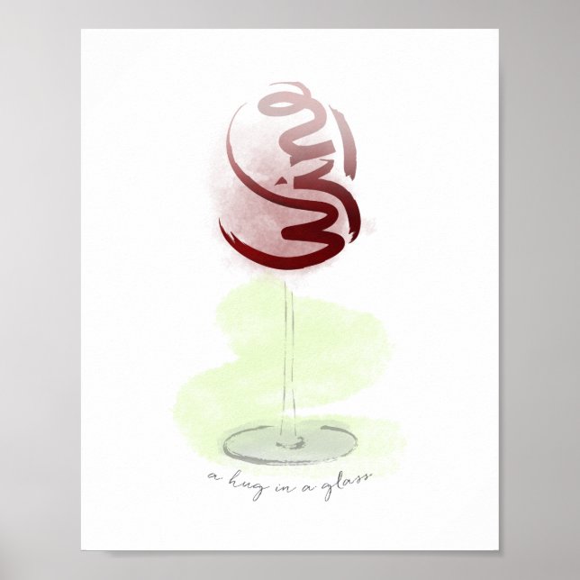 Póster Um abraço num vidro (Frente)