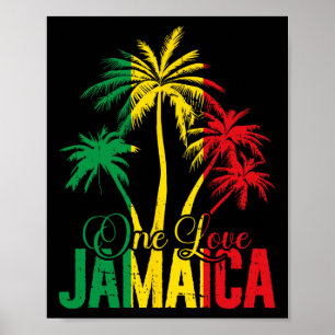 Poster Um Amor Jamaica Férias Jamaicana Reggae Palmeiras