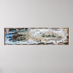 Poster Um Anciente Mappe do Fairyland