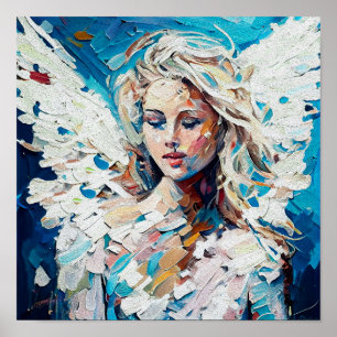 Poster Um Anjo da Harmonia, um Protetor da Paz Feliz