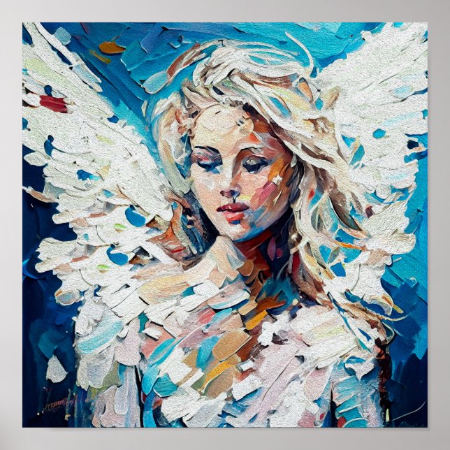 Poster Um Anjo da Harmonia, um Protetor da Paz Feliz (Frente)