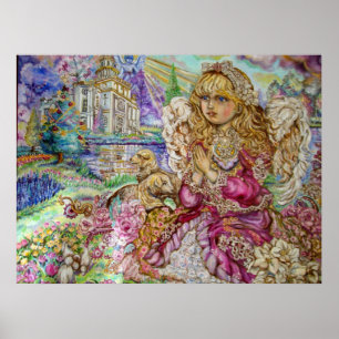Póster Um anjo de praying.