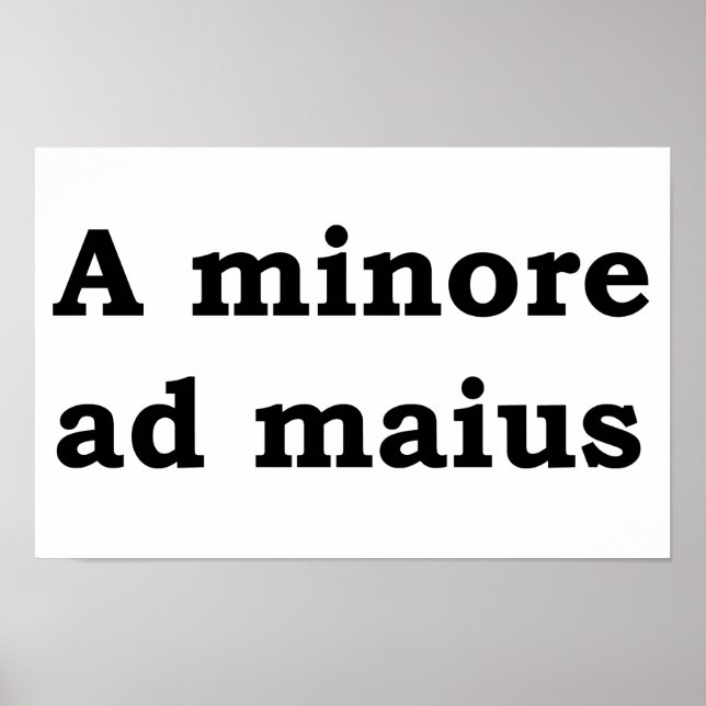 Poster Um anúncio de minore (Frente)