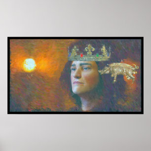 Póster Um artista do impressionista pinta Richard III