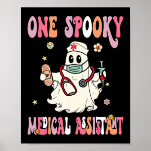 Poster Um assistente médico Spooky Ghost Halloween CMA N