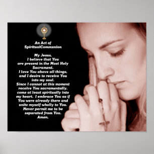 Poster Um ato do comunhão espiritual