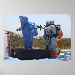 Poster Um aviador está em uma cuba