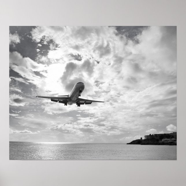 Póster Um avião entra para pousar na Princesa (Frente)