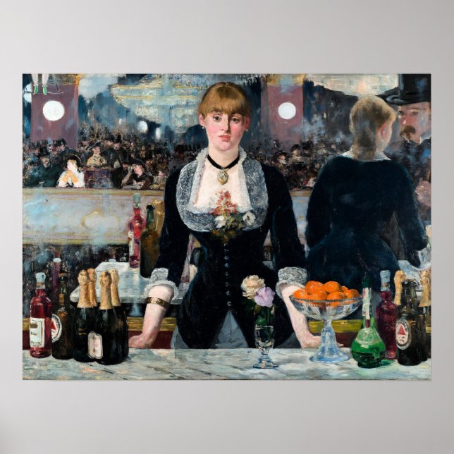 Poster Um Bar no Folies-Bergère de Édouard Manet (Frente)