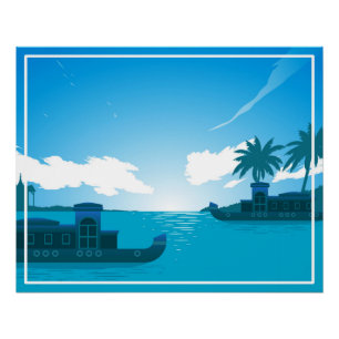 Póster Um barco no mar-18530