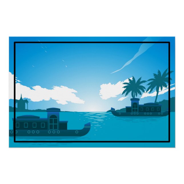 Póster Um barco no mar-18530 (Frente)